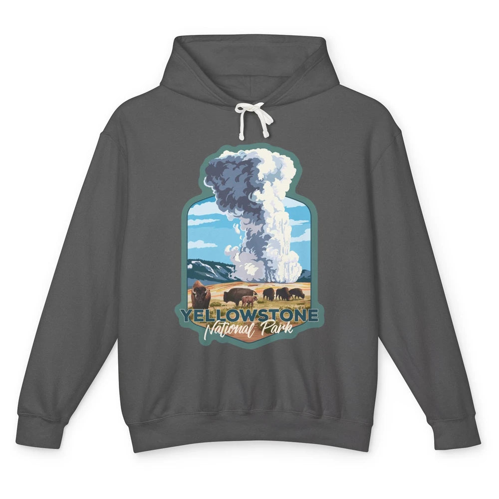 Yellowstone National Park Wyoming Old Faithful Nature Lovers Unisex Lightweight Hoodie