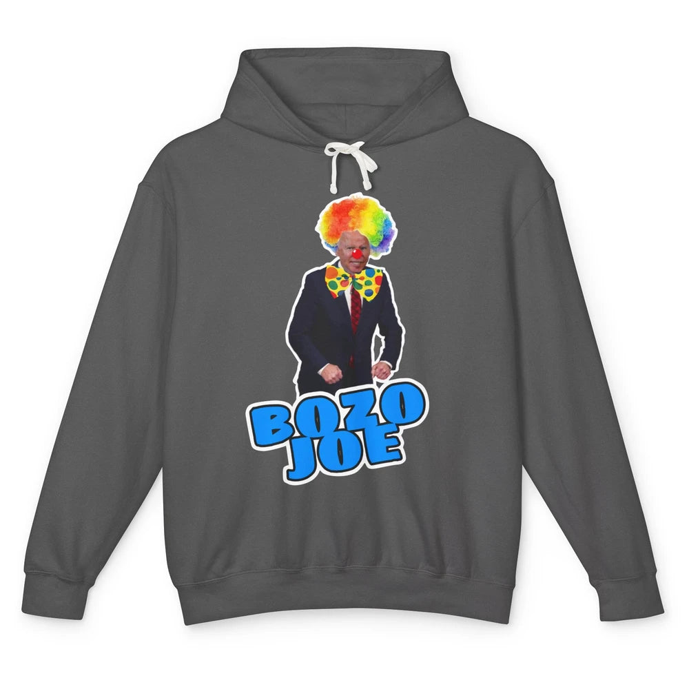 Funny Biden Clown Bozo Joe Anti Biden Liberal Conservative Unisex Lightweight Hoodie