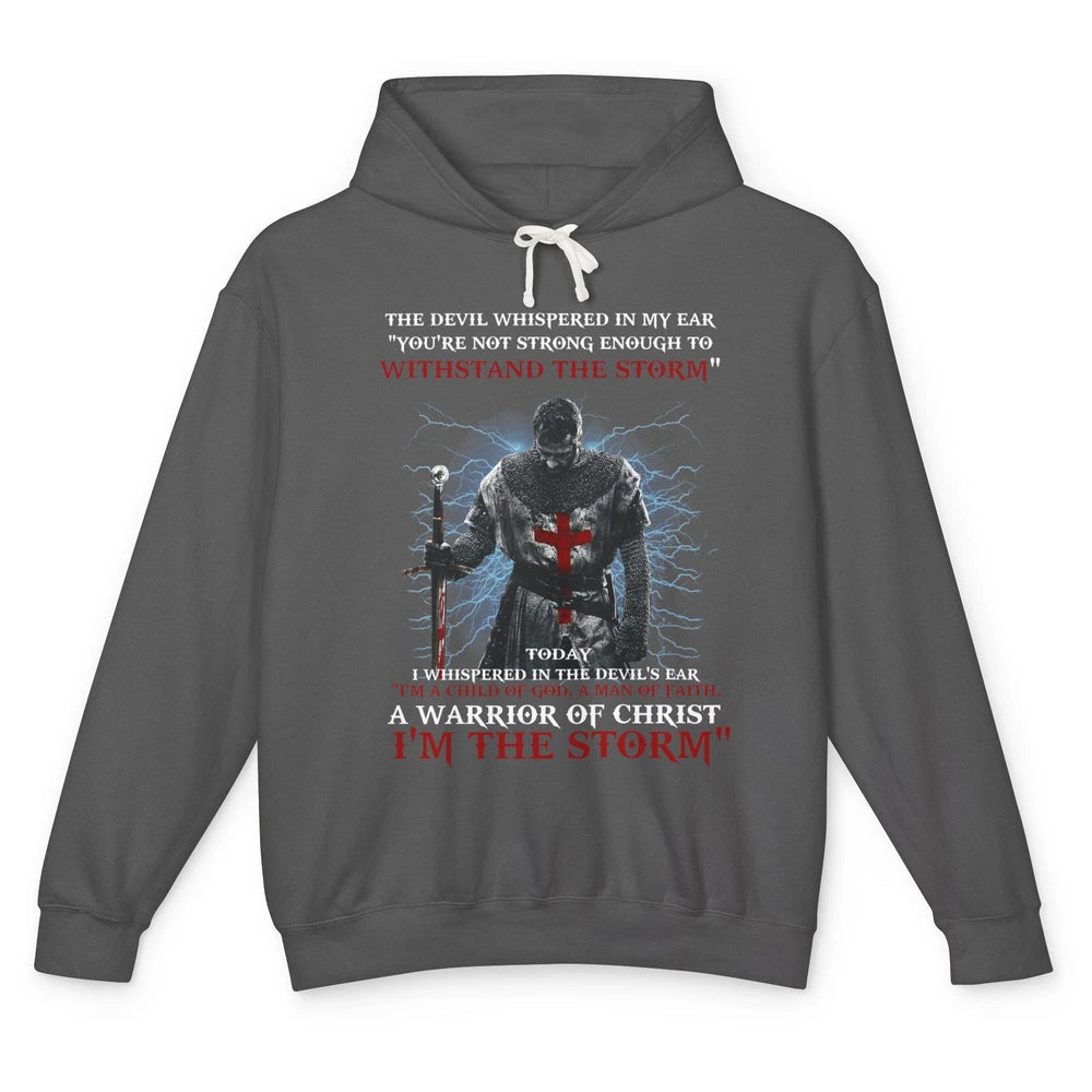 Jesus Cross Knight Templar Child Of God Man Of Faith Unisex Lightweight Hoodie