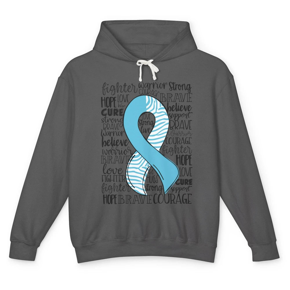 Median Arcuate Ligament Syndrome MALS Blue Ribbon Hope Love Unisex Lightweight Hoodie