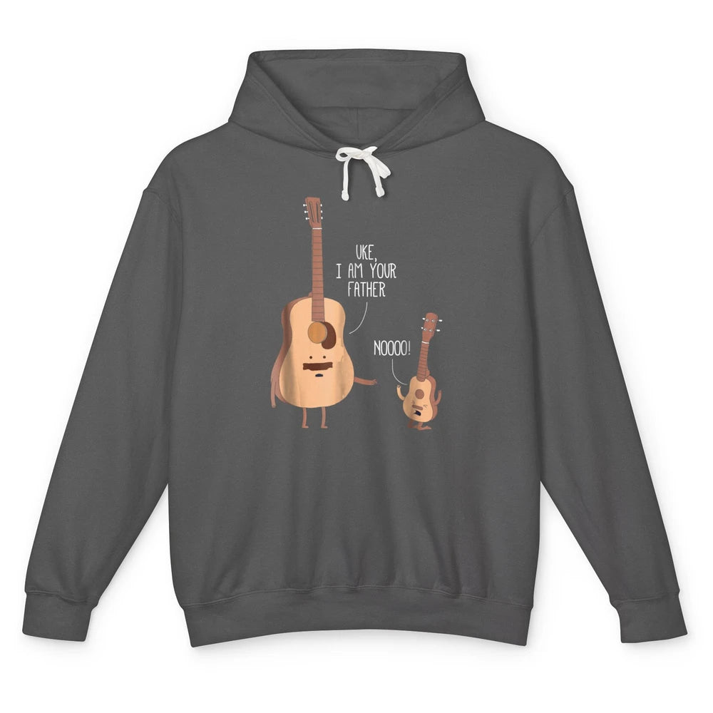 Funny Ukulele Im Your Father Guitar Guitarist Music Joke Pun Unisex Lightweight Hoodie