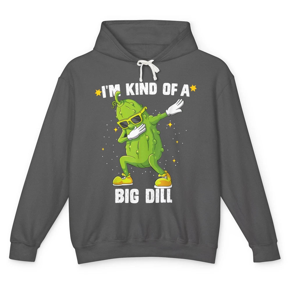 I’m Kind Of Big Dill Pickle Dabbing Cucumber Halloween Unisex Lightweight Hoodie