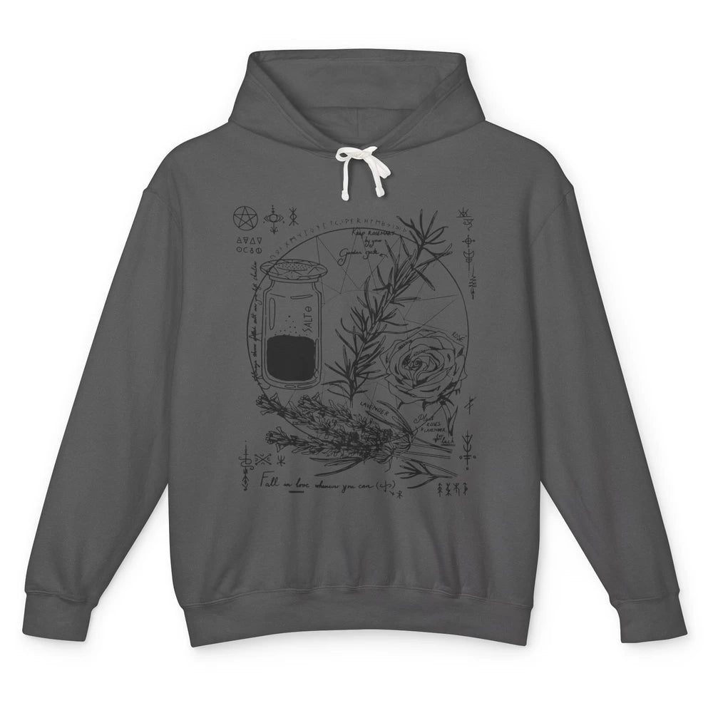 Practical Magic Witch Gardening Card Gardeners Plant Lovers Unisex Lightweight Hoodie