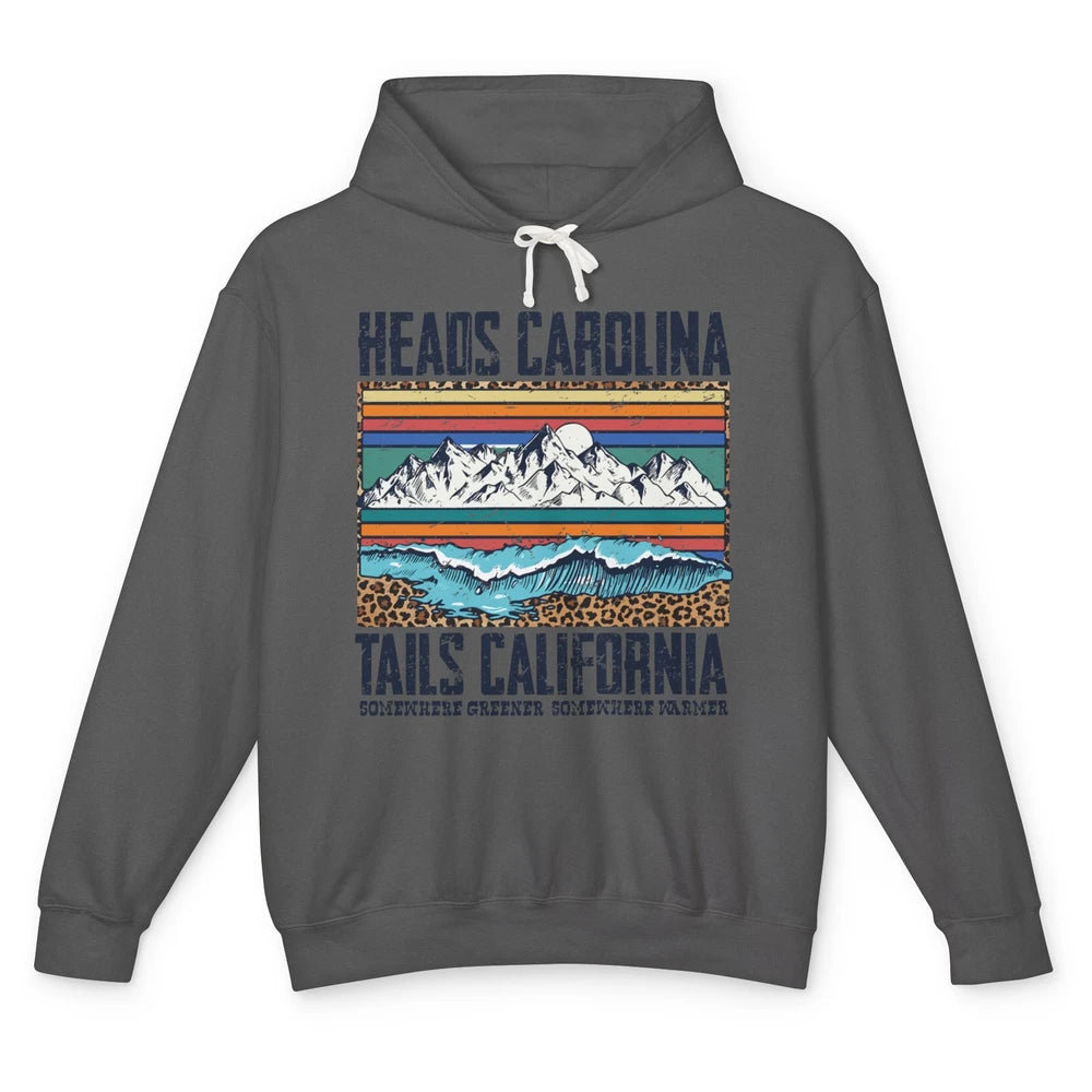 Vintage Heads Carolina Tail California Summer Beach Paradise Unisex Lightweight Hoodie