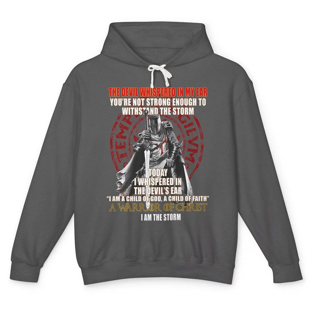 Knight Templar Kneel Before God Warrior Of Christ Jesus Son Unisex Lightweight Hoodie