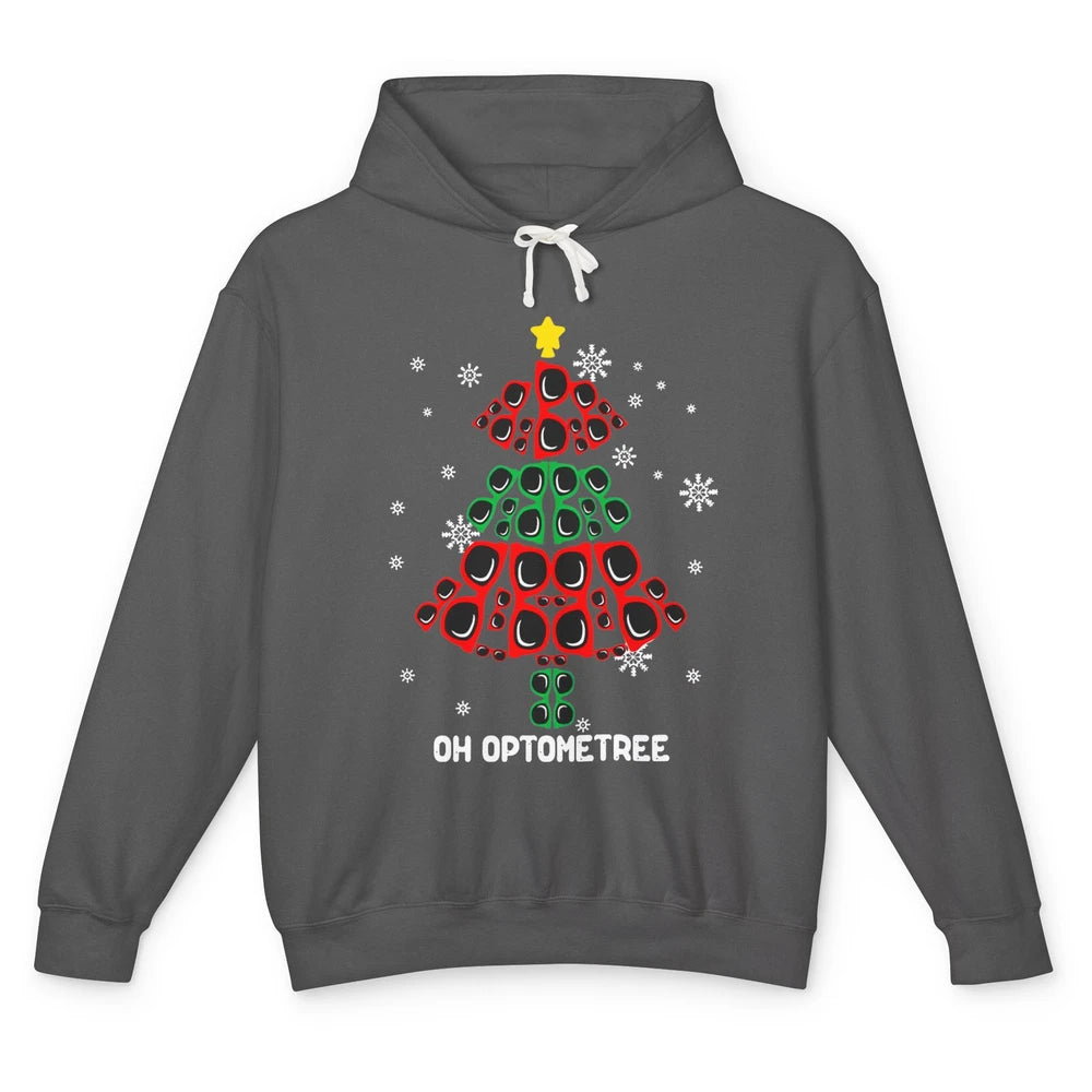 Glasses Christmas Tree Oh Optometree Optometry Optician Gift Unisex Lightweight Hoodie