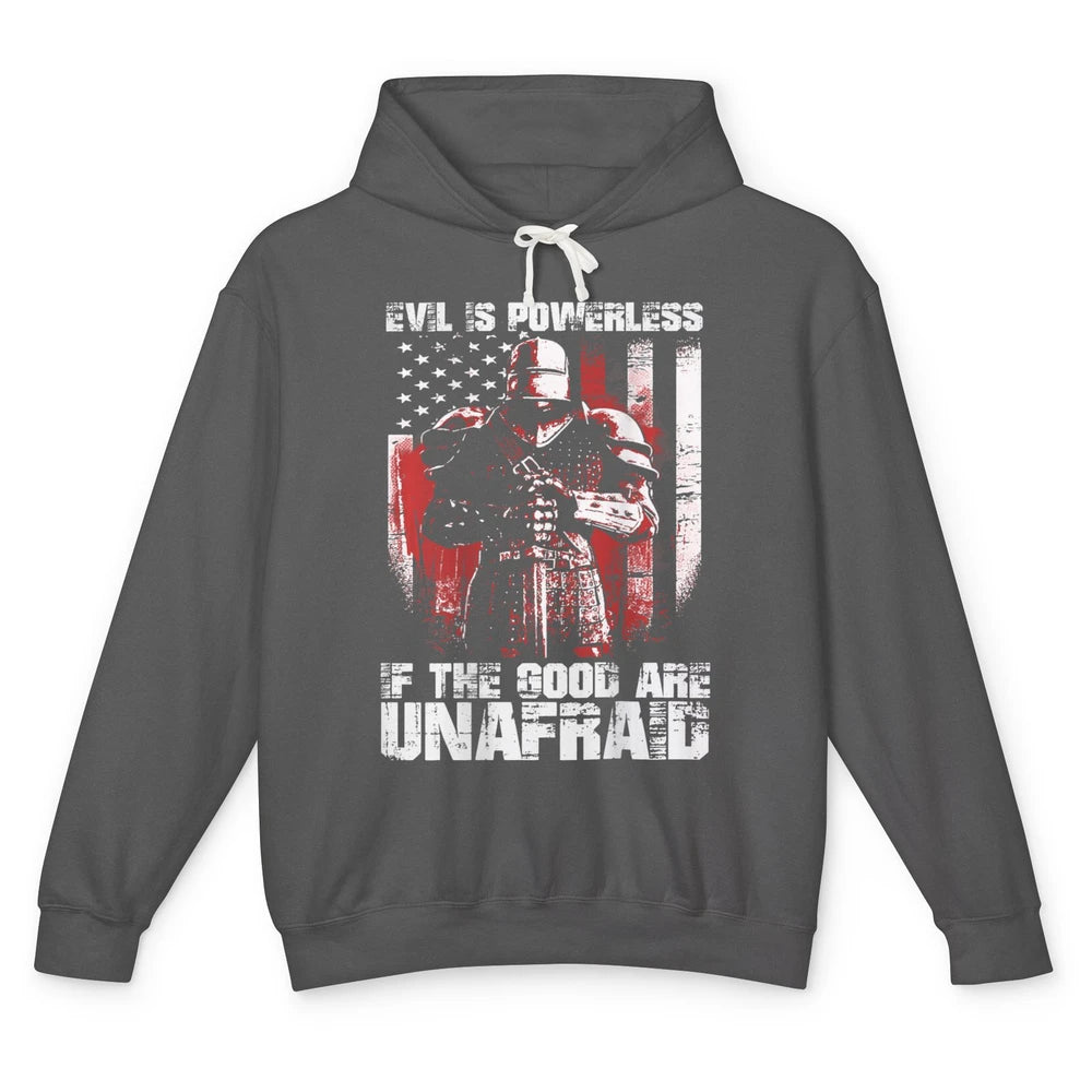 Knight Templar Evil Good Unafraid Crusader Flag God Warrior Unisex Lightweight Hoodie