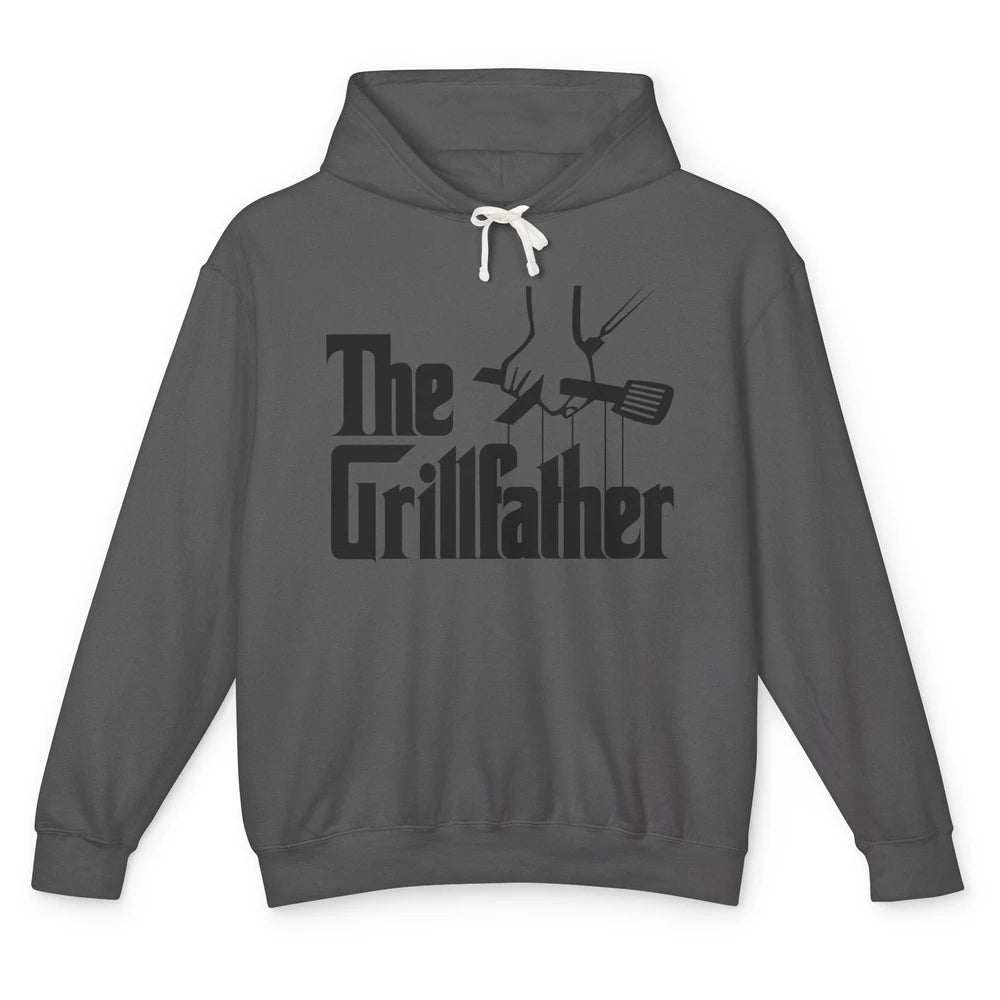 Funny BBQ The Grillfather Grilling Tools Grill And Smoker Unisex Lightweight Hoodie