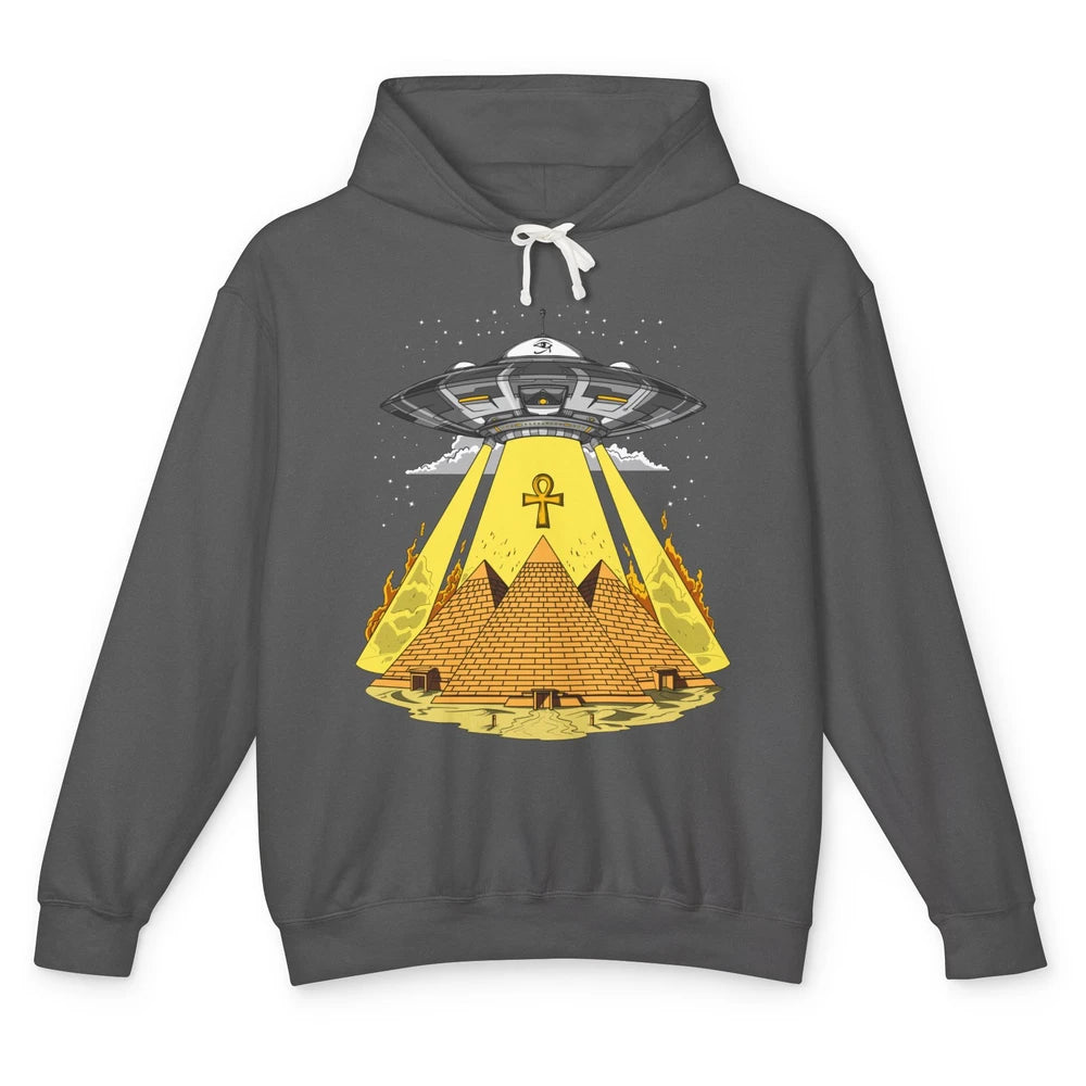 Ancient Egyptian Pyramids Alien Space Annunaki Conspiracy Unisex Lightweight Hoodie