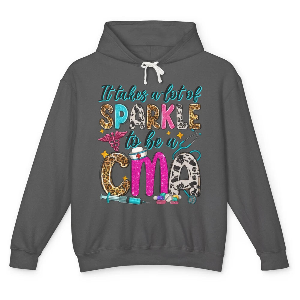 Sunflower It Takes Sparkle To Be CMA Western Nursing Life Unisex Lightweight Hoodie