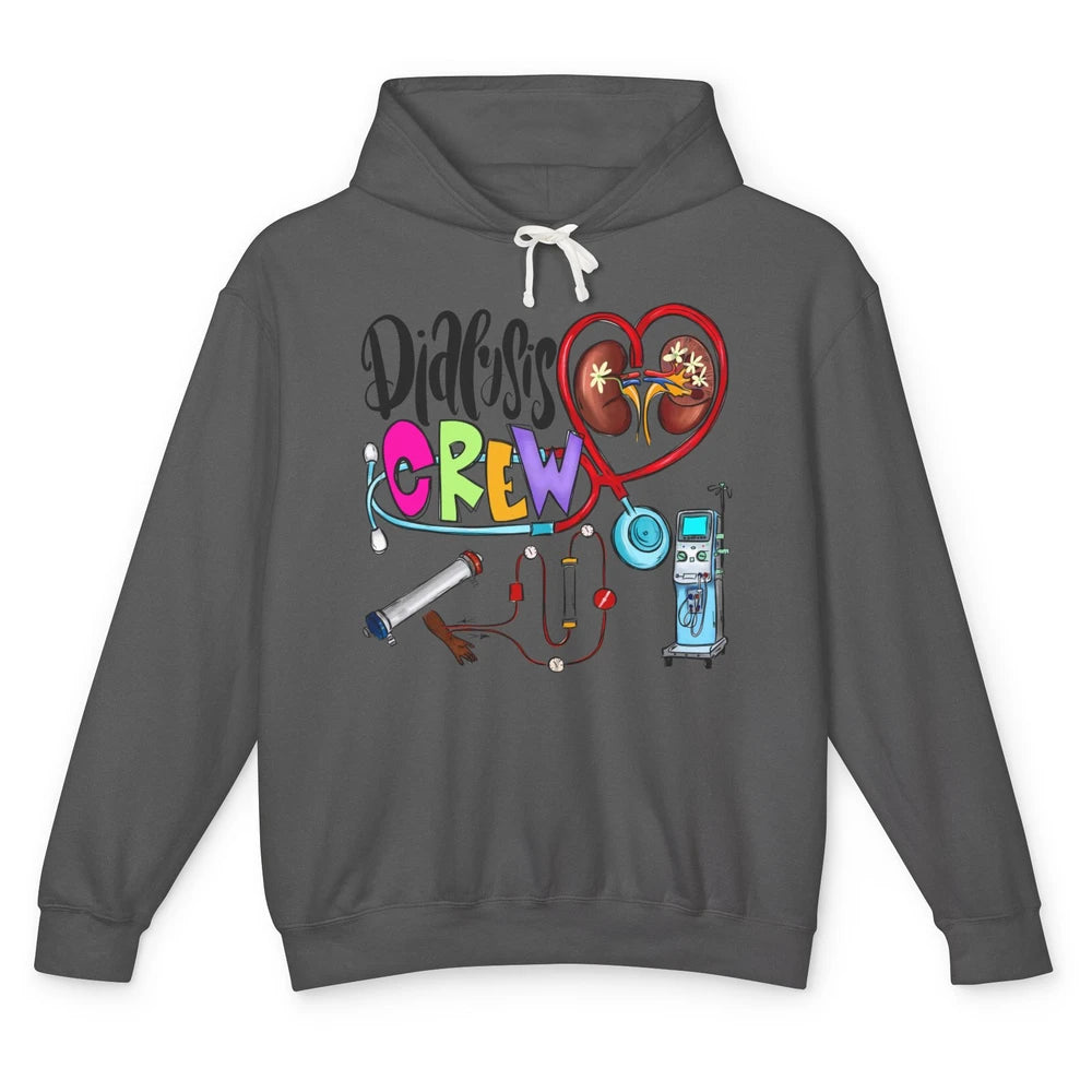 Kidney Dialysis Crew Dialysis Tech Nephrology Hemodialysis Unisex Lightweight Hoodie