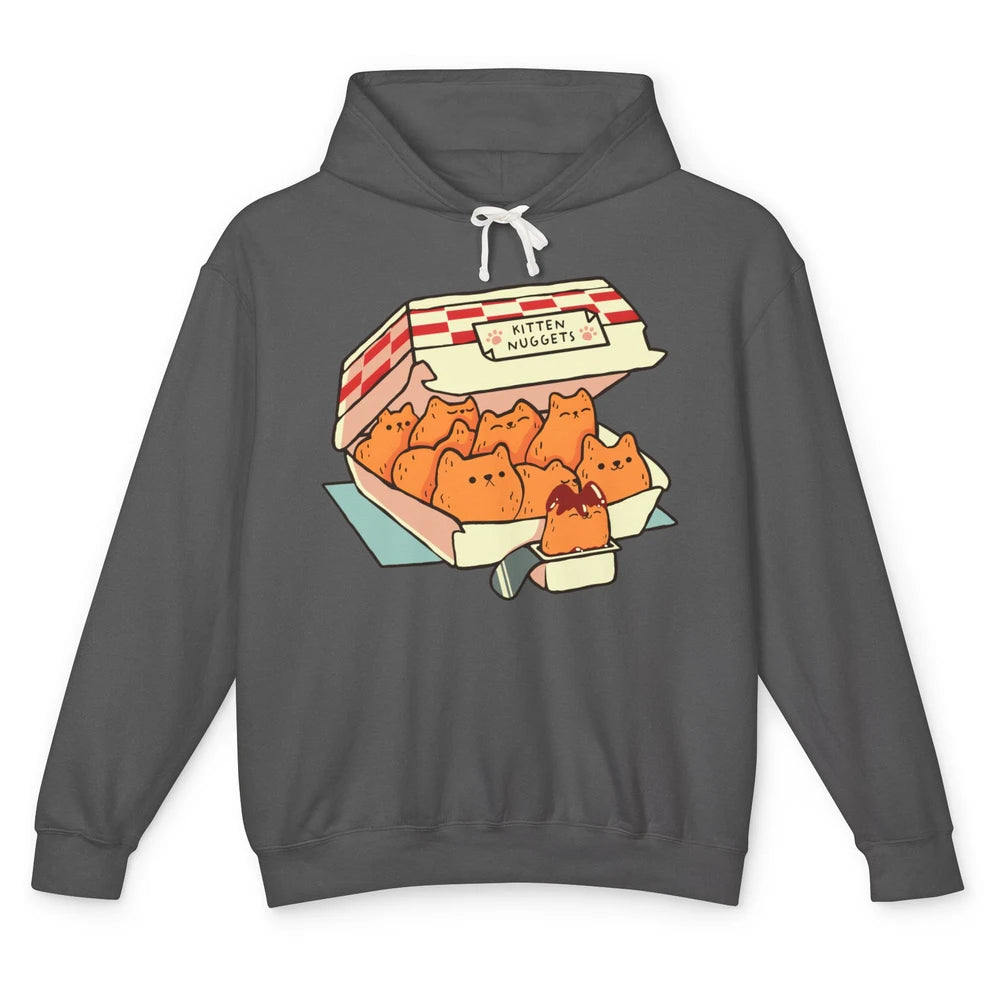 Kitten Nuggets Fast Food Cat Funny Cat Lovers Gift Nuggets Unisex Lightweight Hoodie