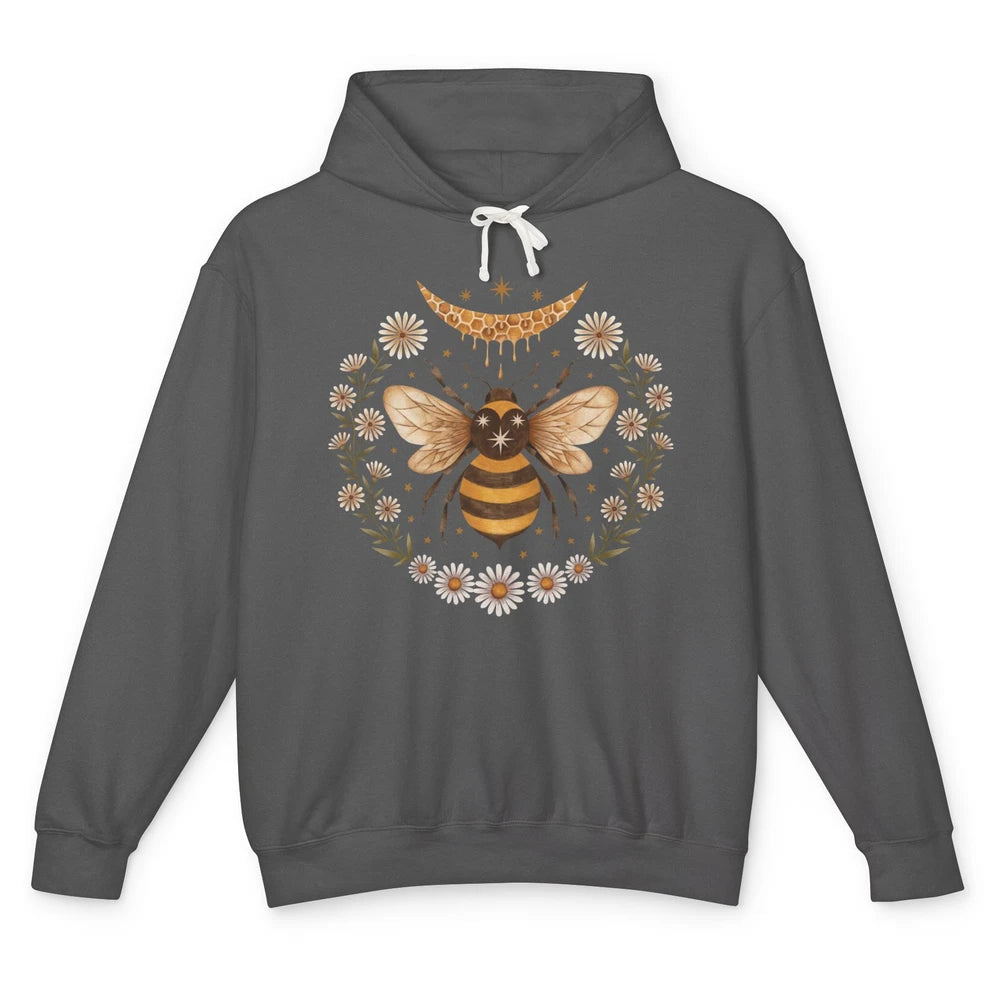 Funny Bee Honey Moon Cute Bee Lovers Unisex Lightweight Hoodie