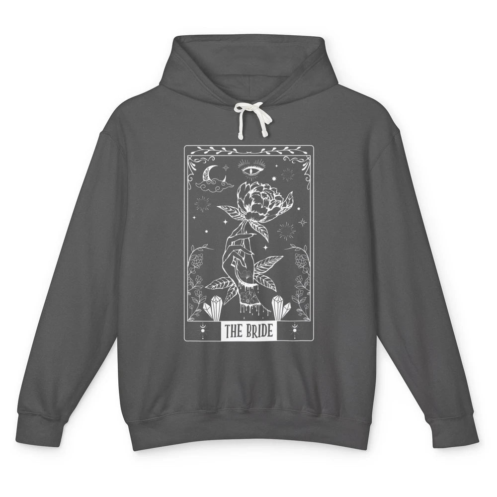 Goth The Bride Tarot Card Mystical Engaged Wedding Ring Mrs Unisex Lightweight Hoodie