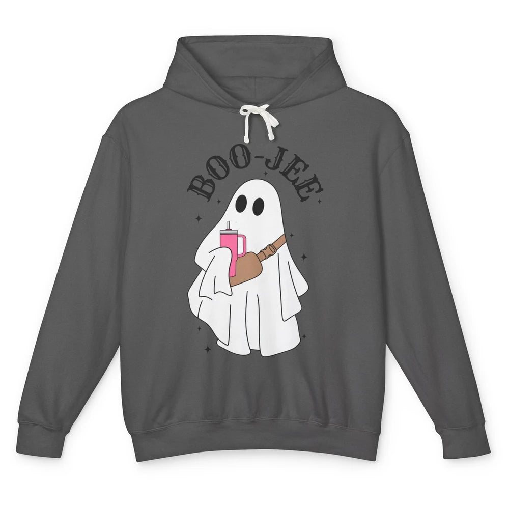 Funny Cute Ghost Boo-jee Fall Halloween Cute Boo Western Unisex Lightweight Hoodie