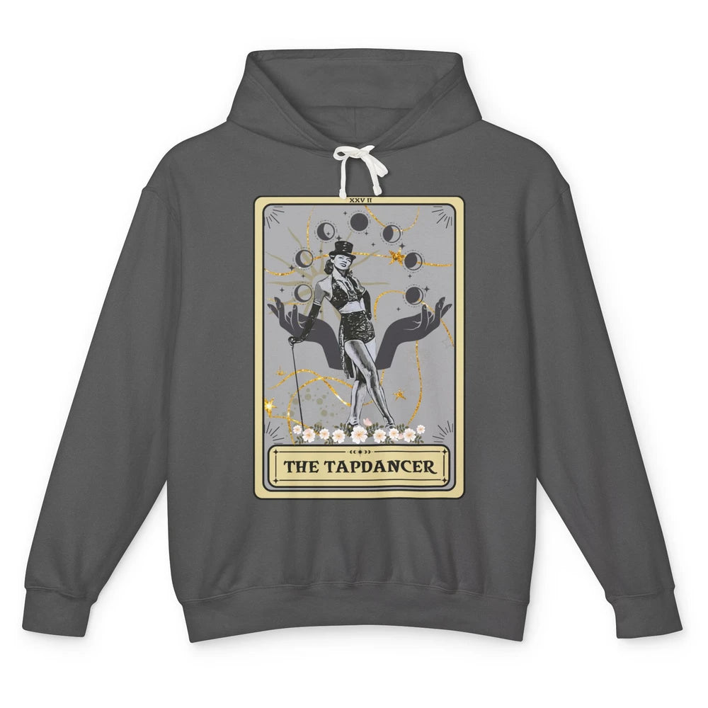 Retro The Tapdancer Tarot Card Tapdancing Halloween Dancer Unisex Lightweight Hoodie