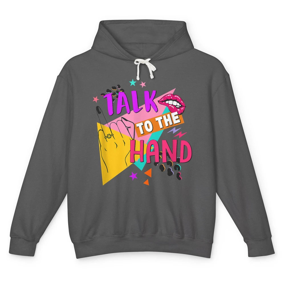 Talk To Hand Bride Retro 90s Bachelorette Bridal Engagement Unisex Lightweight Hoodie