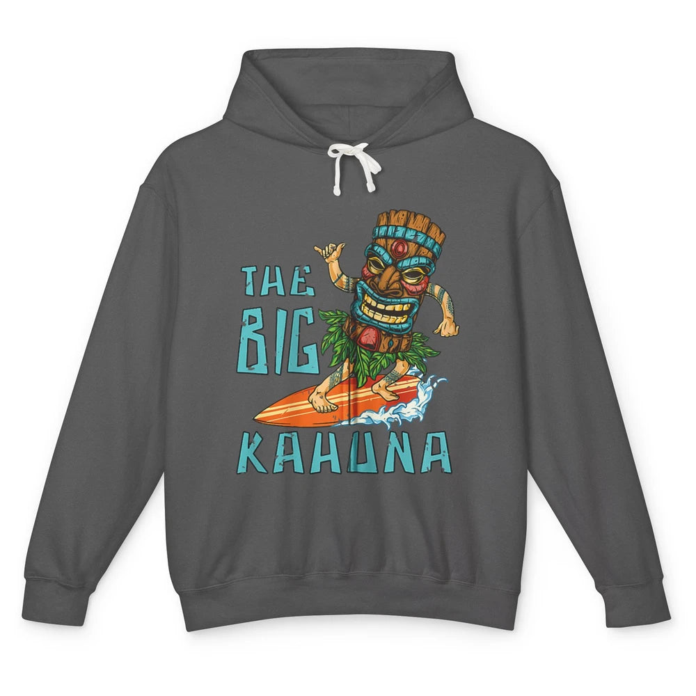 Tiki Big Kahuna Surfer Tropical Hawaii Aloha Paradise Beach Unisex Lightweight Hoodie