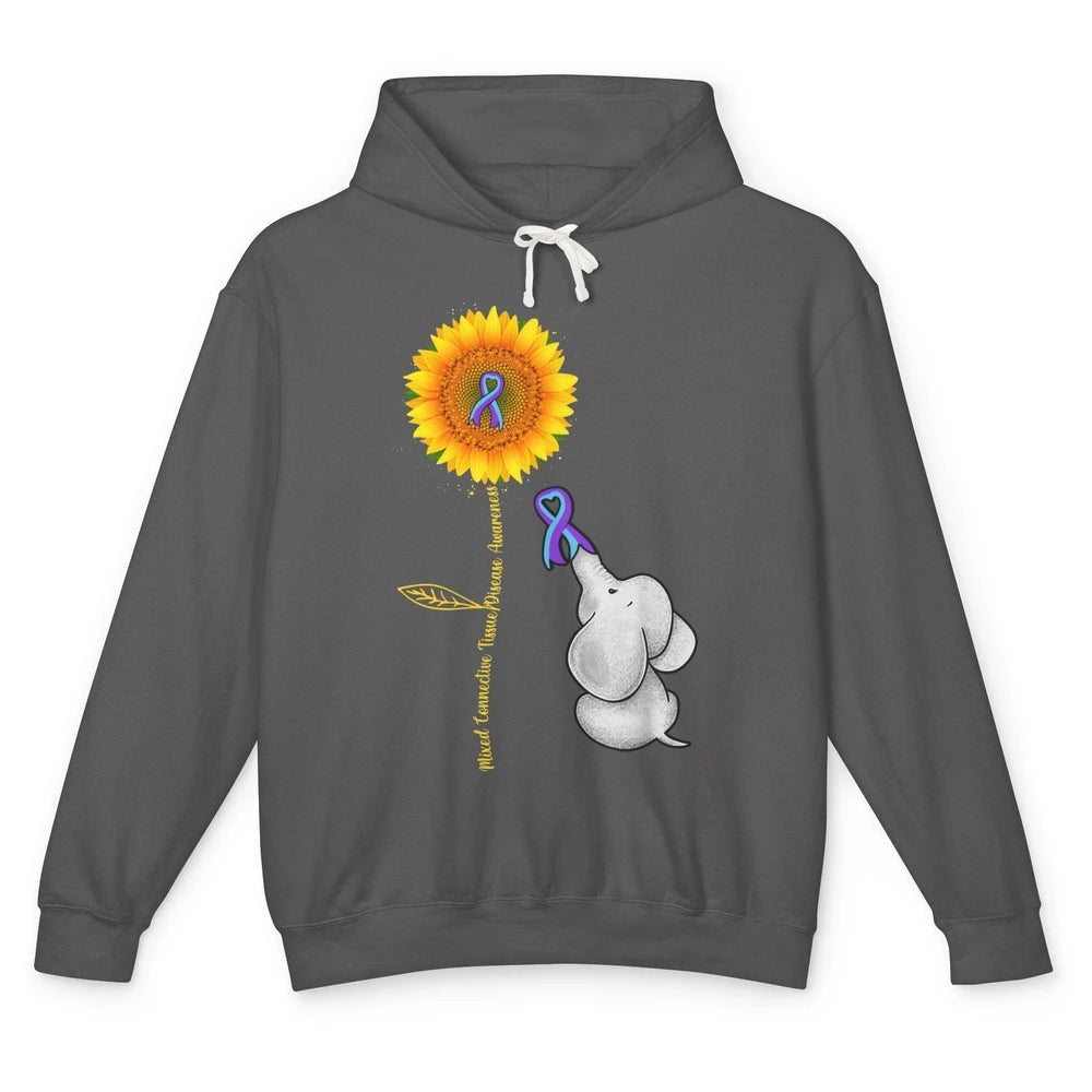 Mixed Connective Tissue Disease Baby Elephant Sunflower Unisex Lightweight Hoodie