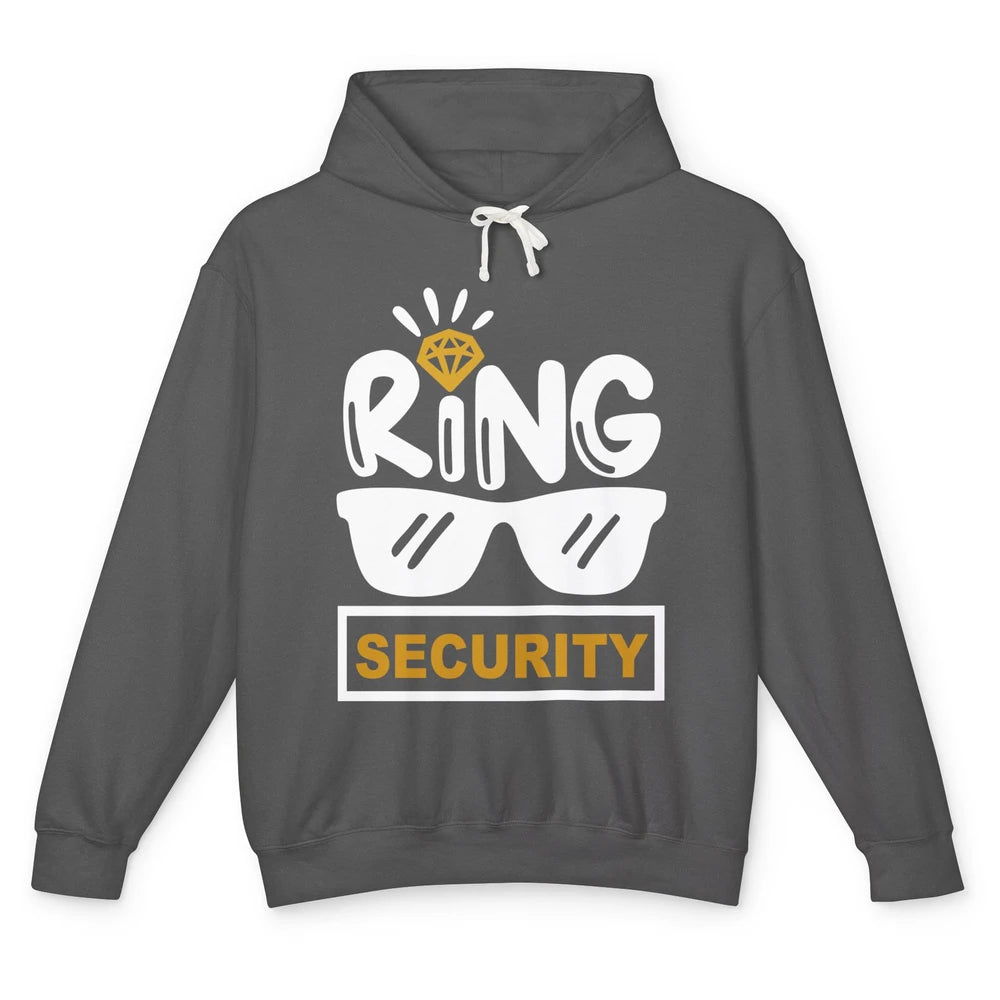 Wedding Ring Security Boy Girl Ring Bearer Wedding Party Unisex Lightweight Hoodie