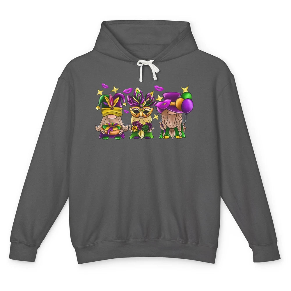 Mardi Gras Gnomes Fat Tuesday New Orleans Carnival Costume Unisex Lightweight Hoodie