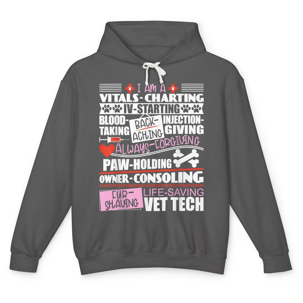 Vet Tech Veterinarian Veterinary School Graduate Doctor Pet Unisex Lightweight Hoodie