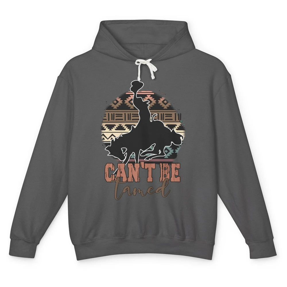 Can’t be Tamed Cowboy Saddle Horseback Western Country Unisex Lightweight Hoodie