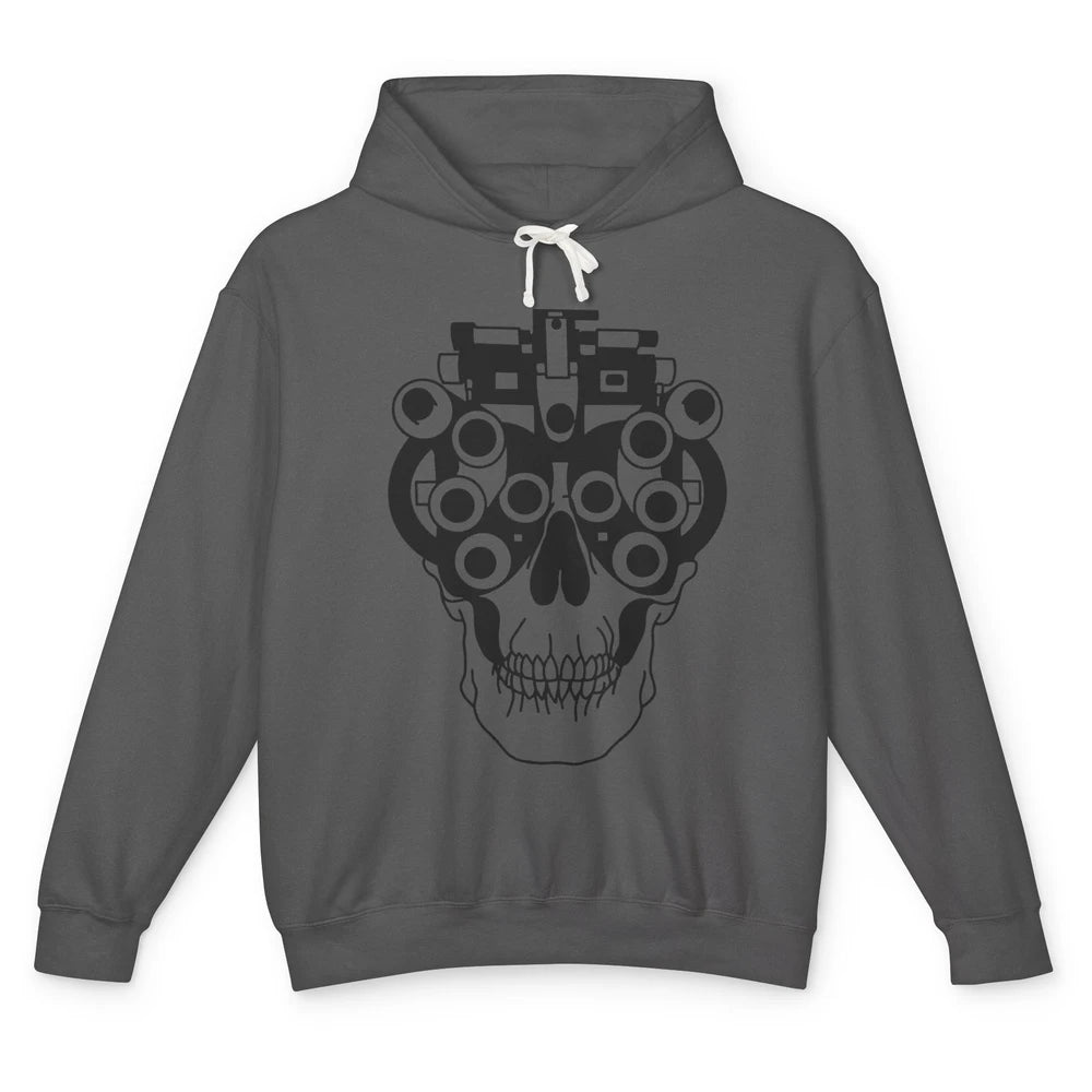 Phoropter Skeleton Optometrist Optician Halloween Optometry Unisex Lightweight Hoodie