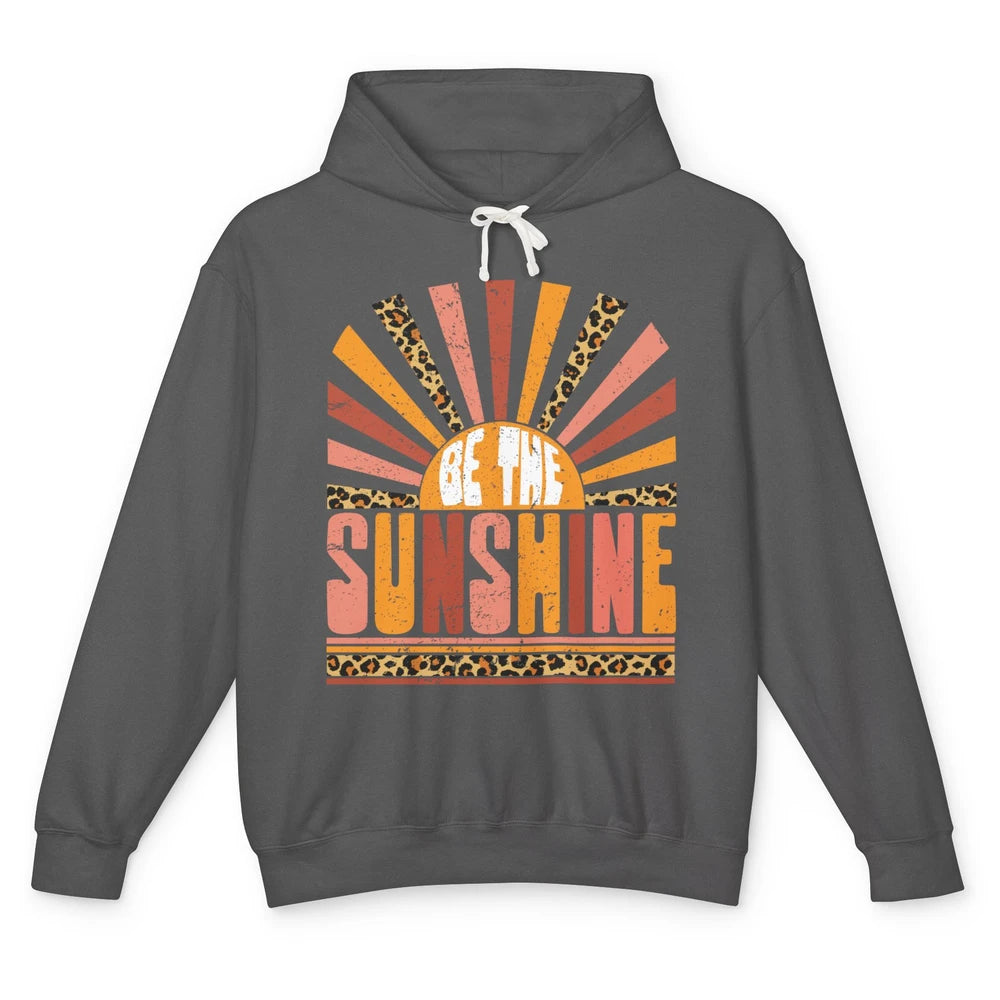 Be The Sunshine Retro Leopard Sun Vintage Summer Vacation Unisex Lightweight Hoodie