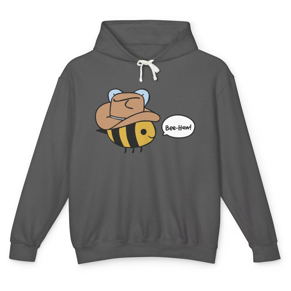 Funny Beehaw Cowboy Bee Lovers Western Country Cowgirl Gift Unisex Lightweight Hoodie