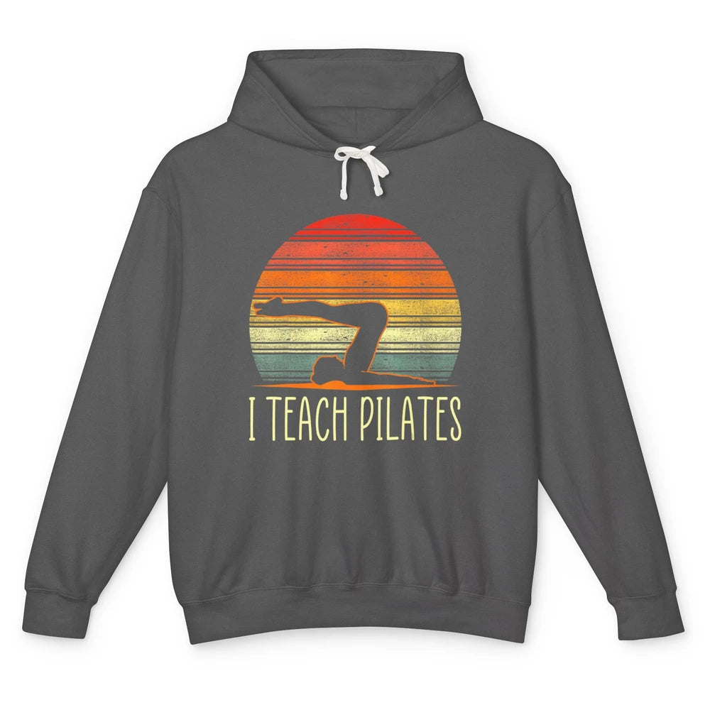 Retro Instructor Teacher Gym Teach Pilates Workout Fitness Unisex Lightweight Hoodie