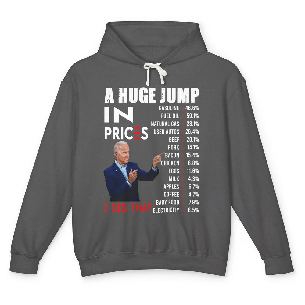 Funny Joe Biden US Crisis I Did That Anti Biden Liberals Unisex Lightweight Hoodie