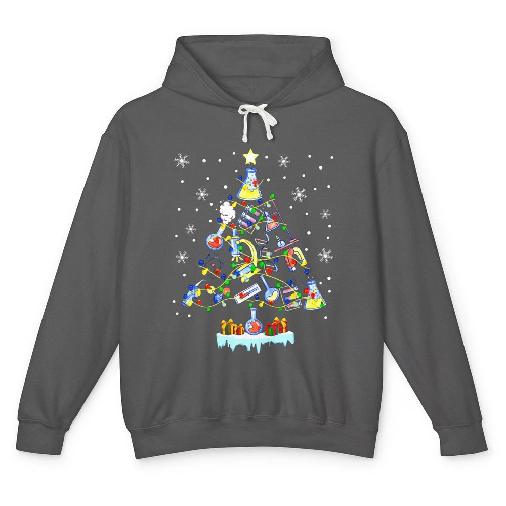 Laboratory Technician Christmas Tree Lab Tech Christmas Unisex Lightweight Hoodie