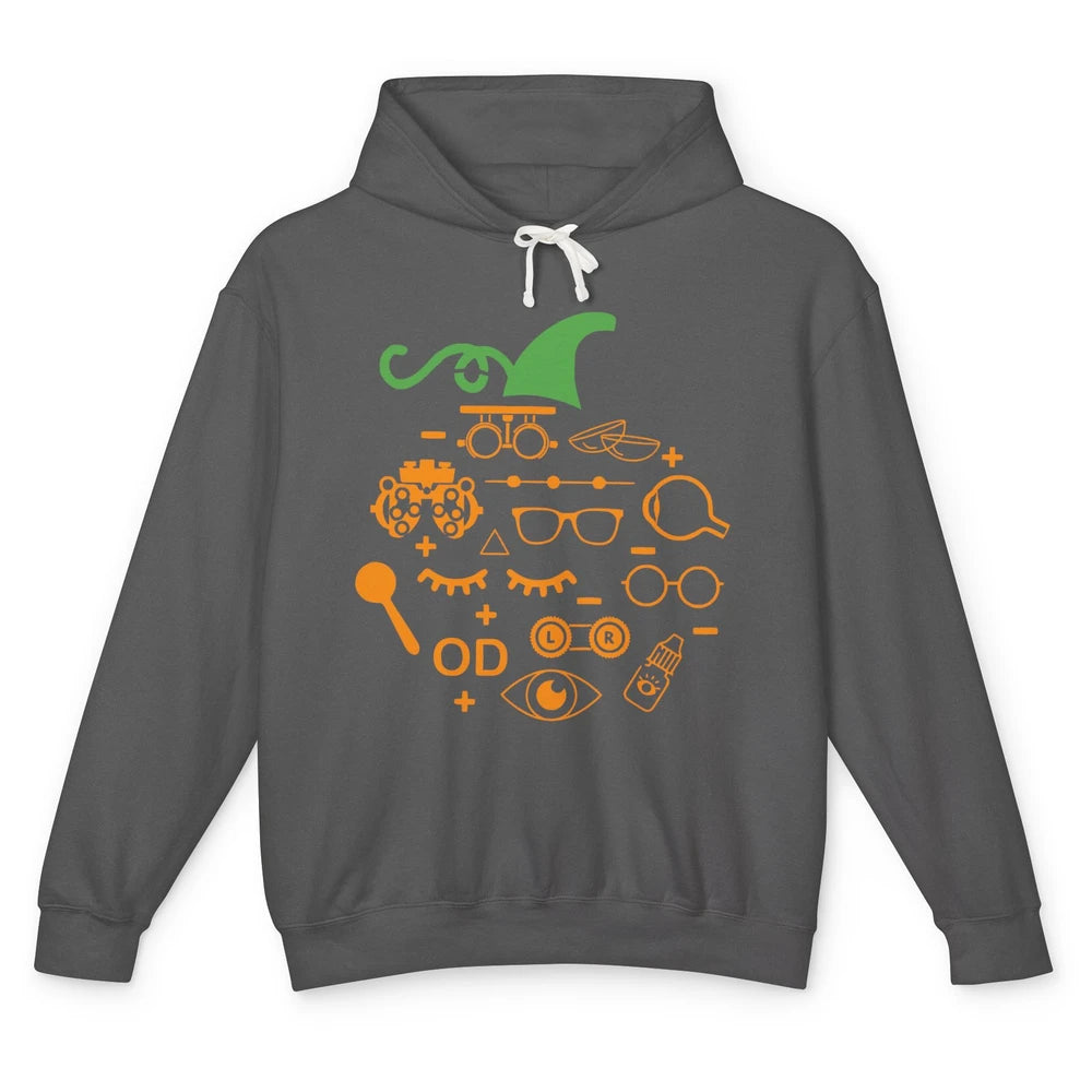 Optometry Glasses Pumpkin Halloween Optometrist Optician Unisex Lightweight Hoodie