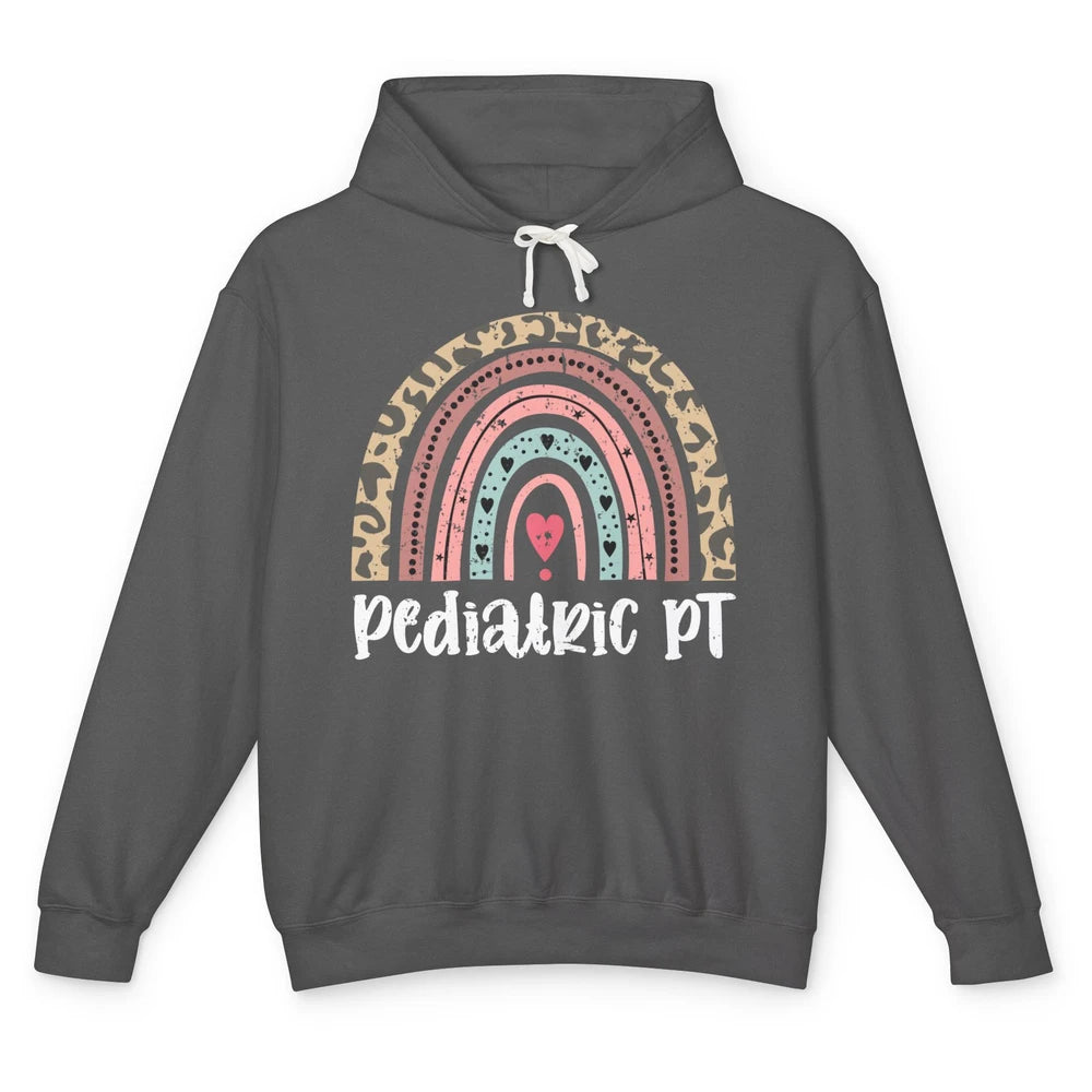 Retro Pediatric Physical Therapy Rainbow Physical Therapist Unisex Lightweight Hoodie