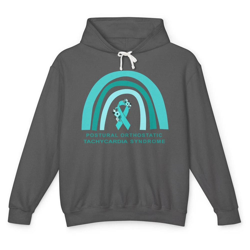 POTS Postural Orthostatic Tachycardia Syndrome Turquoise Unisex Lightweight Hoodie