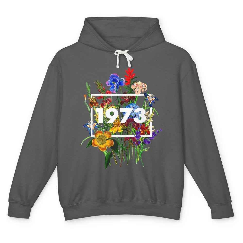 Wildflower Pro Choice 1973 Women Feminism Floral Body Rights Unisex Lightweight Hoodie