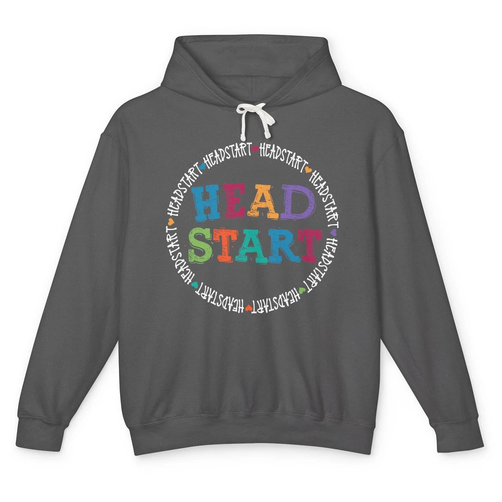 Headstart Rainbow Early Childhood Education Back To School Unisex Lightweight Hoodie