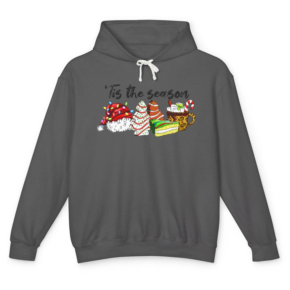 Funny Christmas Tree Tis The Season Cakes Parody Baking Gift Unisex Lightweight Hoodie