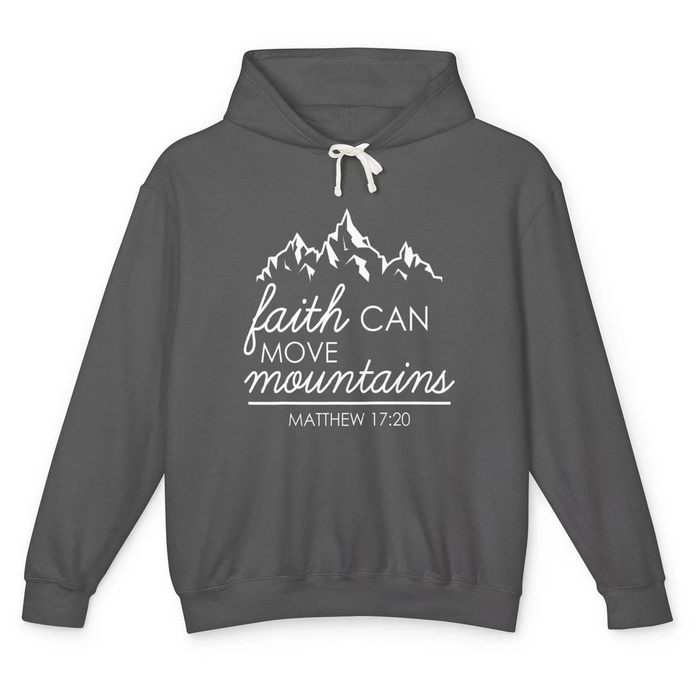 Bible Verse Jesus Christian Religion Mountains God Faith Unisex Lightweight Hoodie