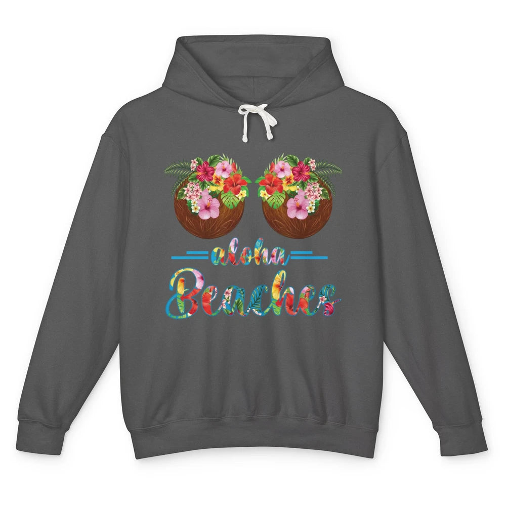 Funny Coconut Bra Hawaii Aloha Beaches Summer Paradise Gift Unisex Lightweight Hoodie