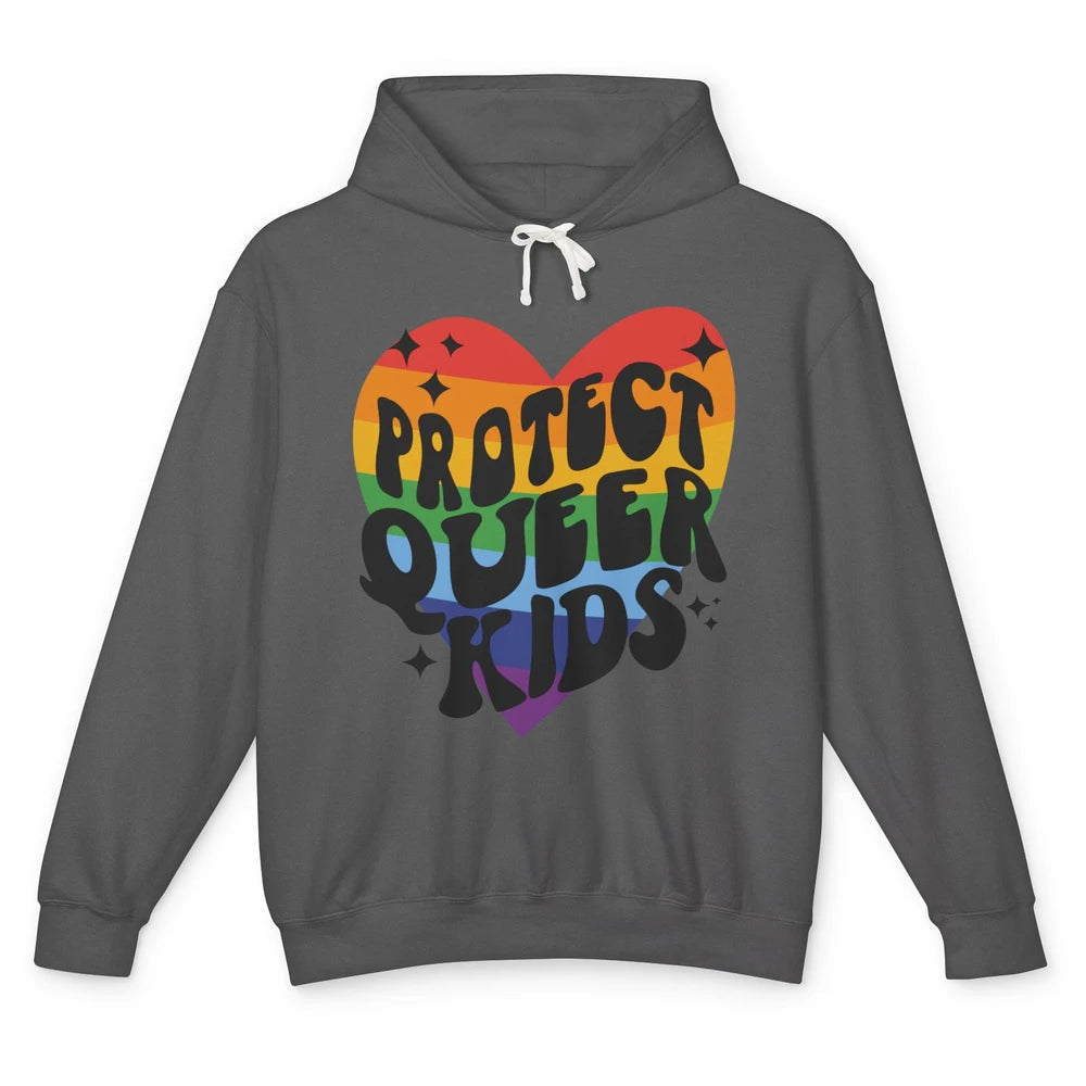 Protect Queer Kids Protect Trans Youth LGBT Gay Pride Ally Unisex Lightweight Hoodie