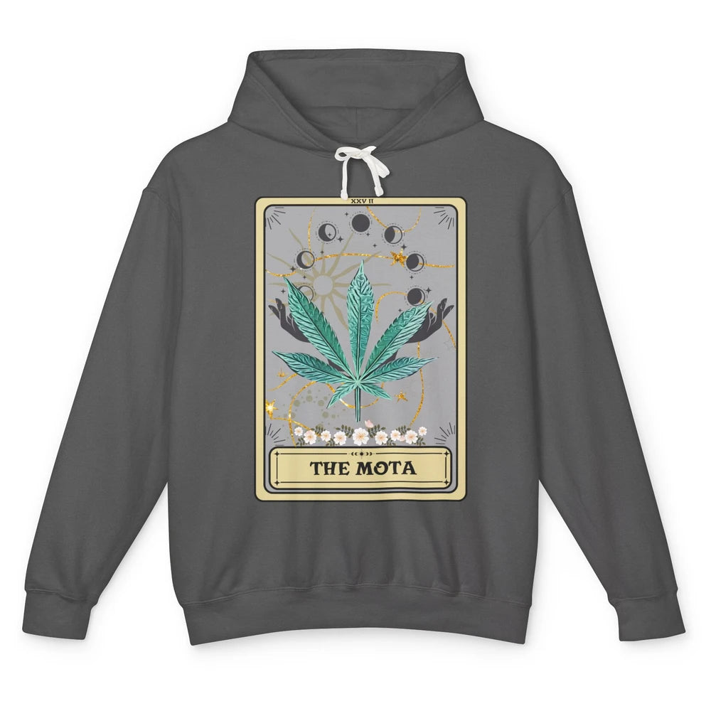 Vintage Weed The Mota Tarot Card Weed Cannabis Marijuana Unisex Lightweight Hoodie