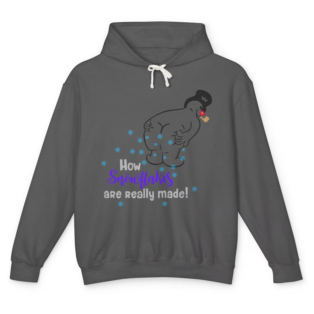 Funny How Snowflakes Are Really Made Christmas Costume Gift Unisex Lightweight Hoodie