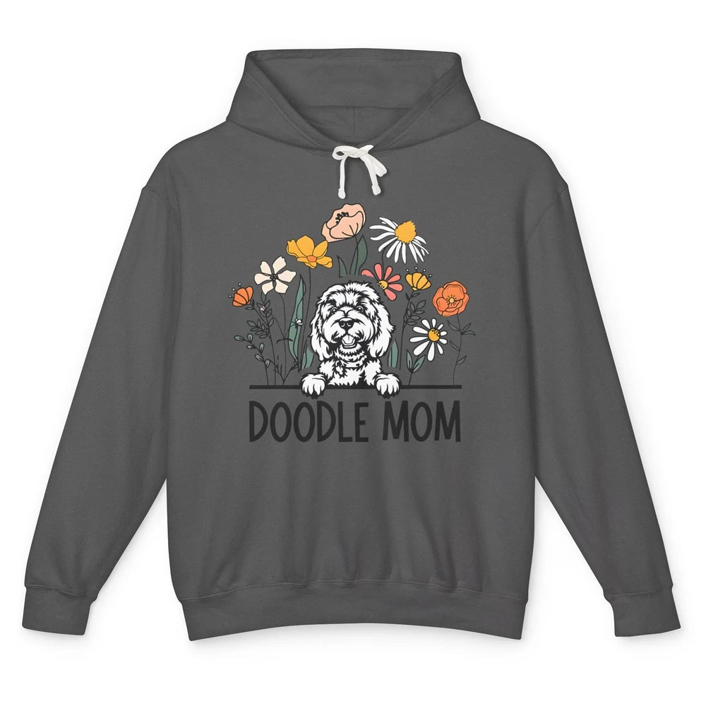 Doodle Mom Wildflowers Golden Doodle Mama Mother's Day Gift Unisex Lightweight Hoodie