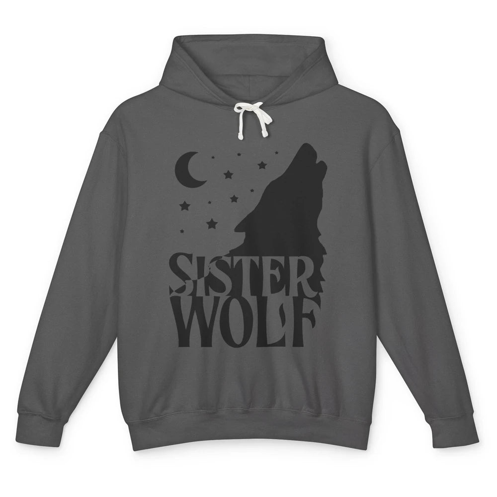 Sister Wolf Wolf Pack Wolf Family Matching Family Outfit Unisex Lightweight Hoodie