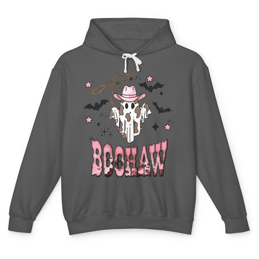 Retro Cowboy Ghost Boohaw Boot Scooting Western Halloween Unisex Lightweight Hoodie