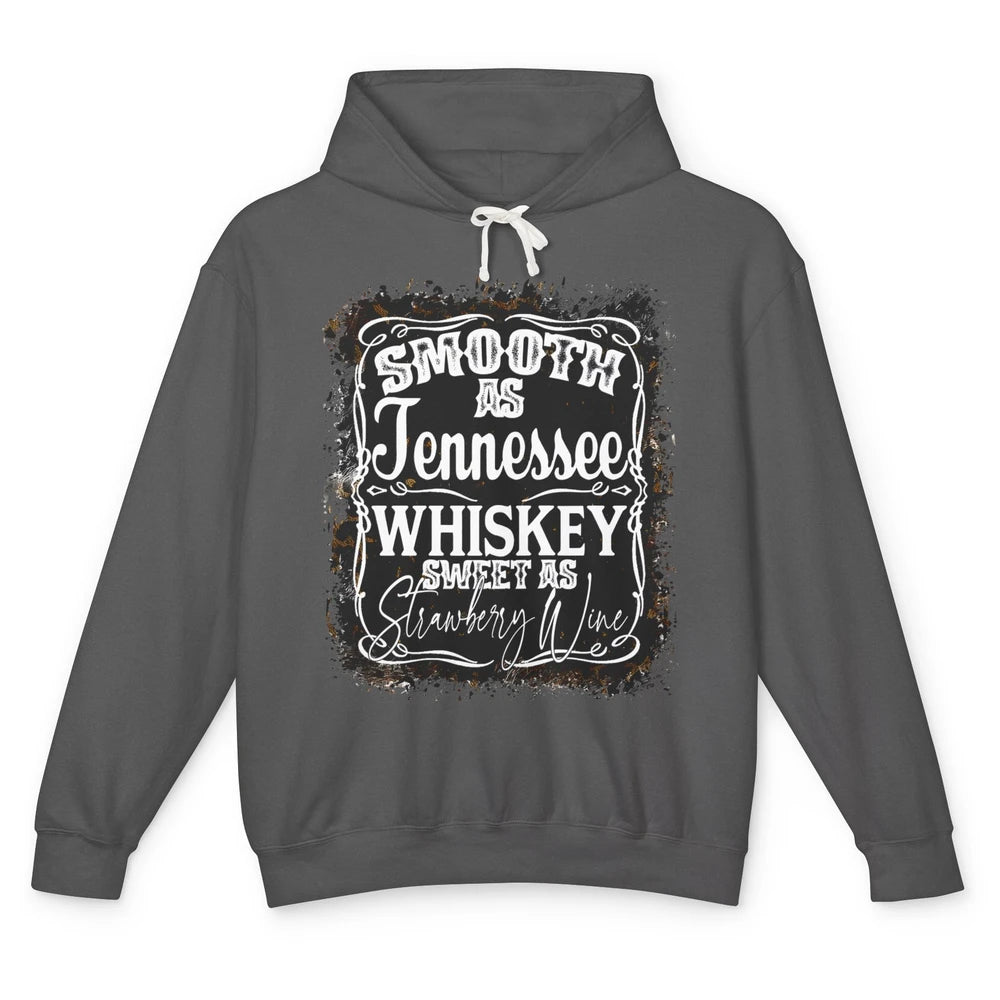 Smooth As Whiskey Sweet As Strawberry Wine Western Country Unisex Lightweight Hoodie