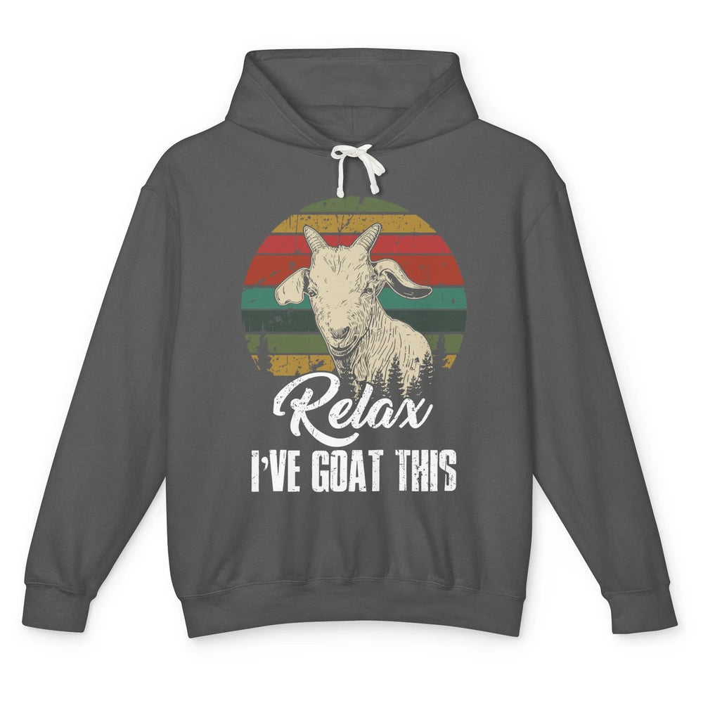 Vintage Goat I Goat This Farming Life Farmer Gift Men Women Unisex Lightweight Hoodie