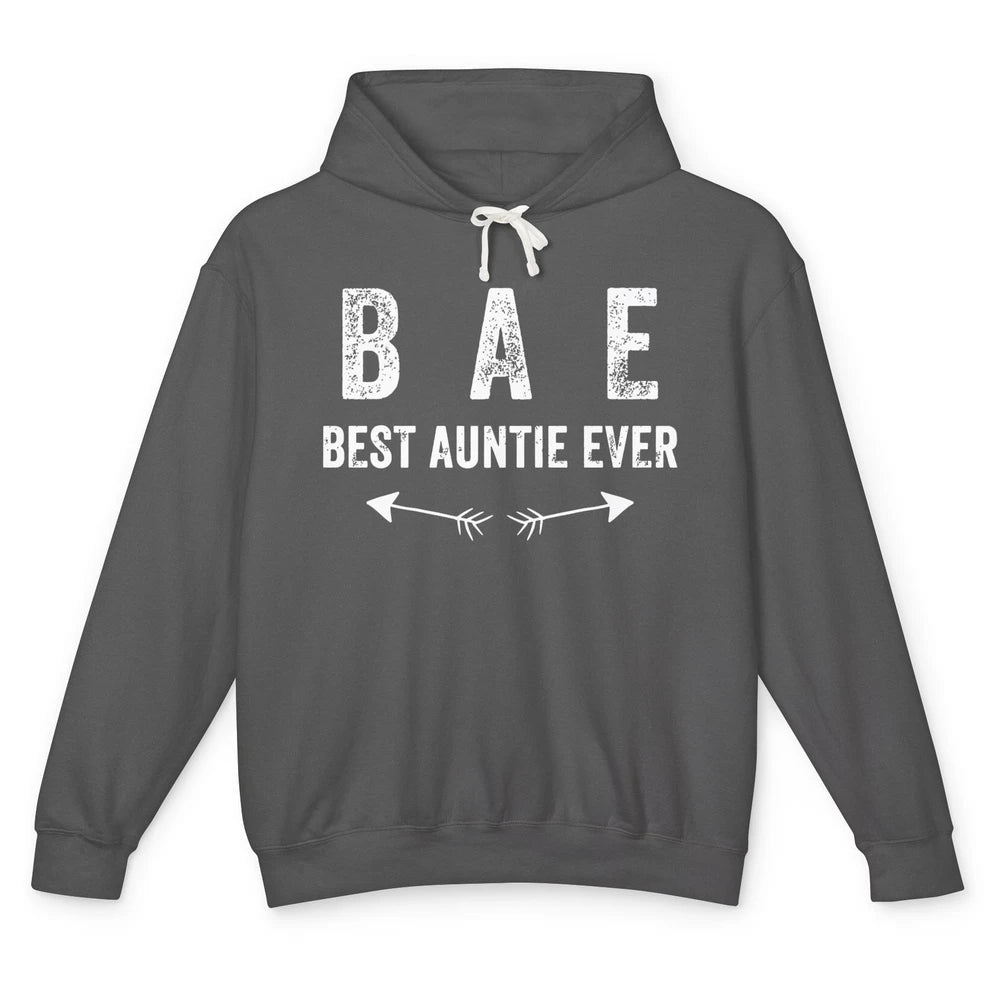 Retro Funny Best Auntie Ever BAE Sisters Aunts Gift Unisex Lightweight Hoodie